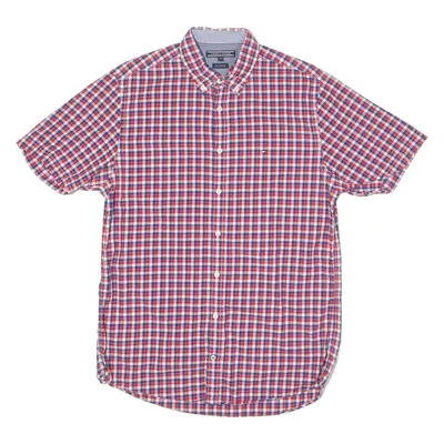 TOMMY HILFIGER New York Fit Mens Shirt Red Check M