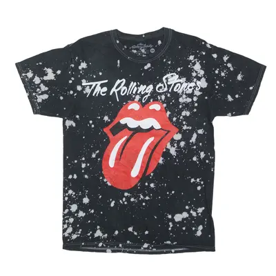 The Rolling Stones Band T-Shirt Black Short Sleeve Mens S