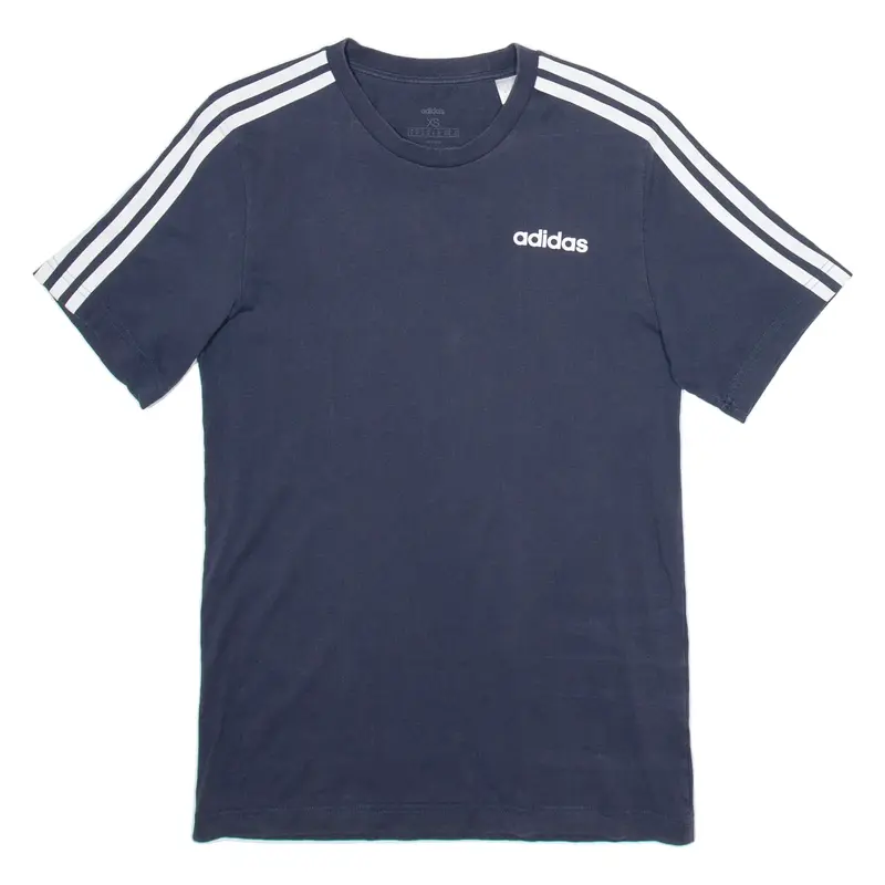 ADIDAS Mens T-Shirt Blue XS