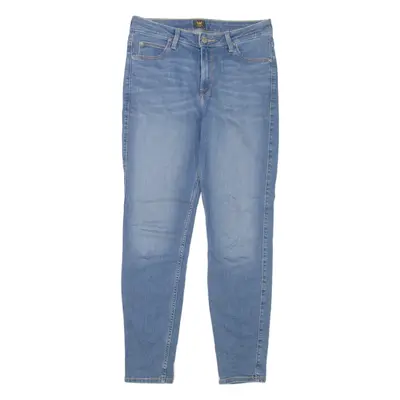 LEE Scarlett High Womens Jeans Blue Slim Skinny Stone Wash W30 L31