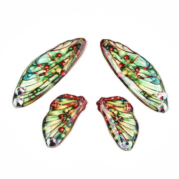 Epoxy Resin Butterfly Wing Pendants