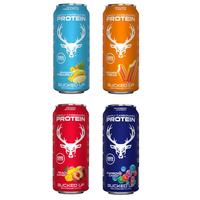 Bucked Up Protein Drink Variety Pack - 12 Pack - 16 Oz - Four Cans Each