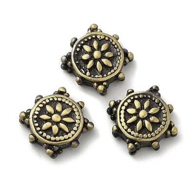 Tibetan Style Rack Plating Brass Bead