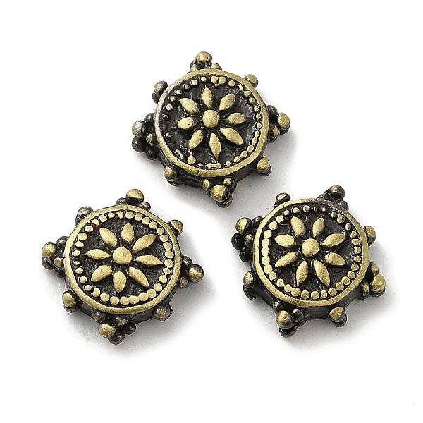 Tibetan Style Rack Plating Brass Bead