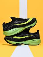 Men's Colorblock Lace Up Running Shoes, Comfortable Breathable Sports Shoes, Thick Sole Shock Absorption Sneakers for Outdoor...