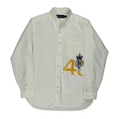 1967 Ralph Lauren Shirt - Medium White Cotton