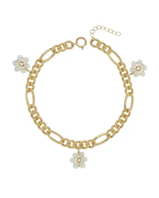 Celestine Bracelet | Gemstone: Aquamarine | Length: Adjustable 7 - 8 inches | Metal Color: Gold