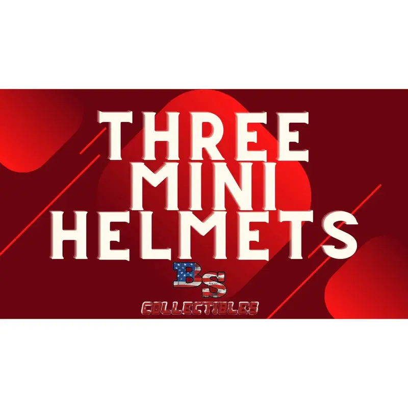 3 Factory Sealed Mini Helmet Break Pick Your Division!