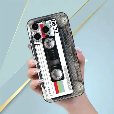 Vintage Tape Pattern Phone Case, Full Body Protect Decorative Phone Protector Cover, Phone Accessories Compatible with iPhone...