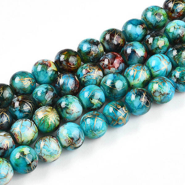 Baking Painted Glass Beads Strands