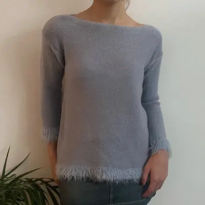 Unbranded Jumper - Large Blue Wool Blend