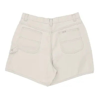 Lee Carpenter Shorts - 32W UK 14 White Cotton