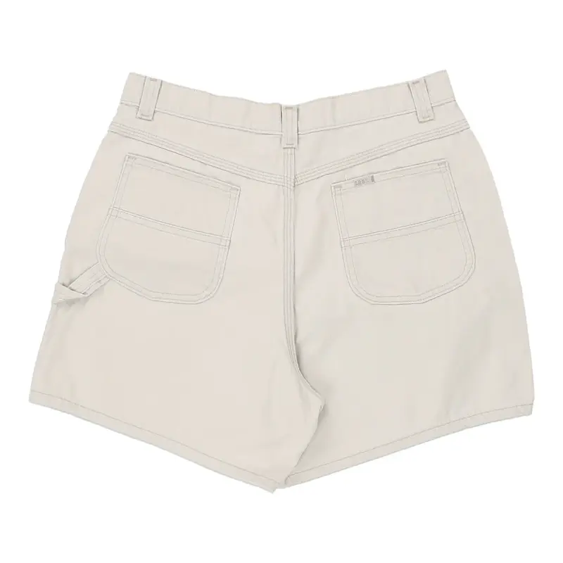 Lee Carpenter Shorts - 32W UK 14 White Cotton