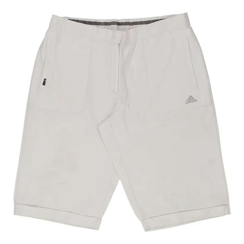 Adidas Shorts - 34W UK 14 White Polyester Blend
