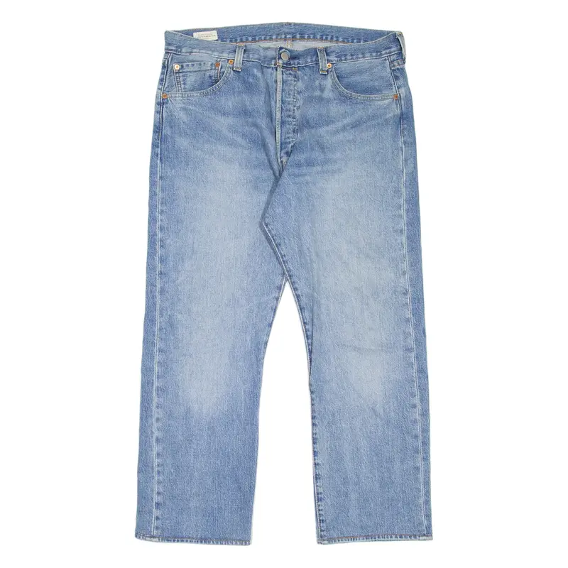 LEVI'S 501 BIG E Jeans Mens Blue Regular Straight Stone Wash W36 L27