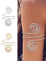 Vortex Design Arm Cuff, Adjustable Arm Cuff for Women & Girls, Fashion Elegant Jewelry Bracelet for Party, Daily Clothing Dec...