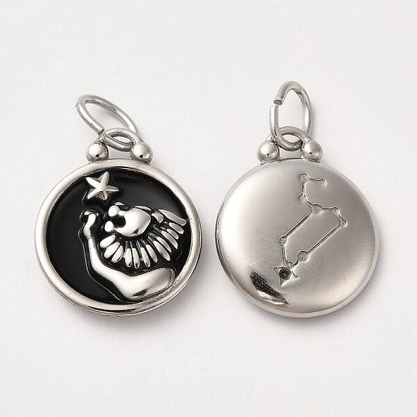 304 Stainless Steel Enamel Pendants