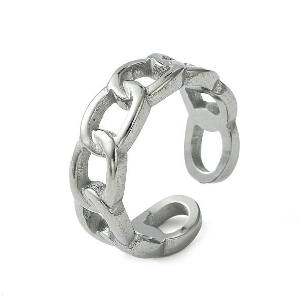Non-Tarnish 304 Stainless Steel Open Cuff Ring