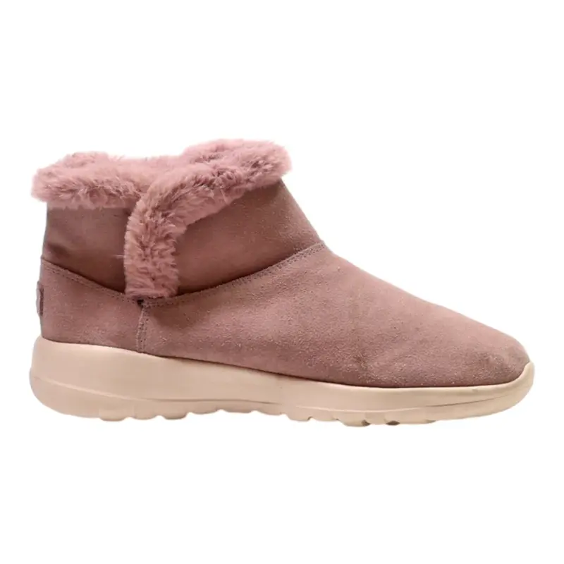 SKECHERS Ankle Boots Pink Leather Womens UK 7