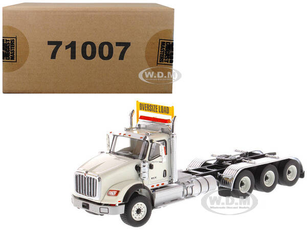 International HX620 Day Cab Tridem Tractor White Transport Series 1/50 Diecast Model by Diecast Masters