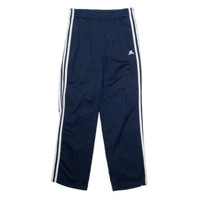 ADIDAS Boys Track Pants Blue Straight L W28 L30