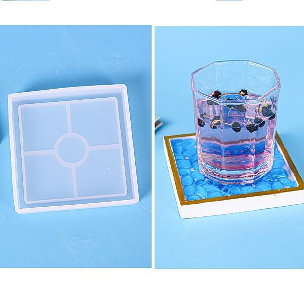DIY Square Coaster Silicone Molds