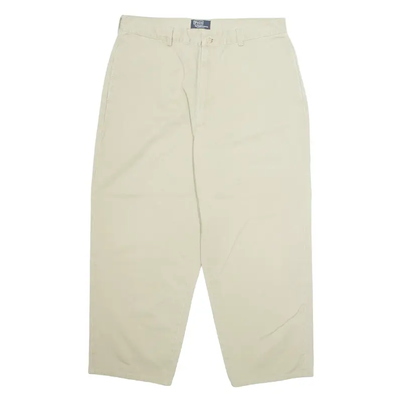 POLO RALPH LAUREN Chino Mens Trousers Beige Regular Straight W34 L25