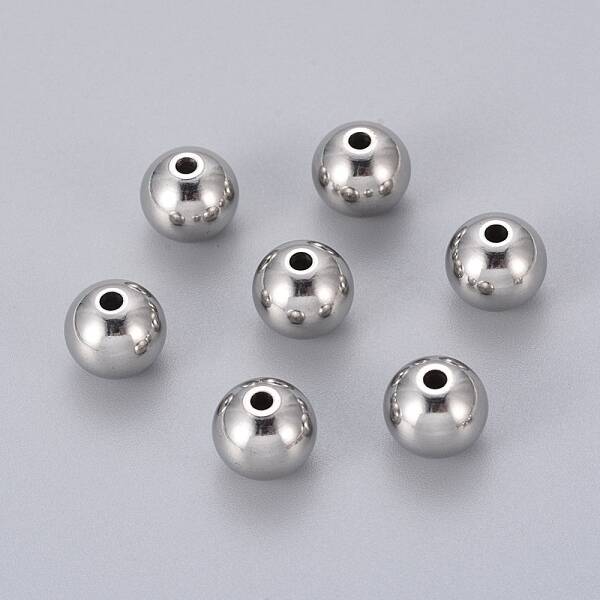 Tarnish Resistant 201 Stainless Steel Beads