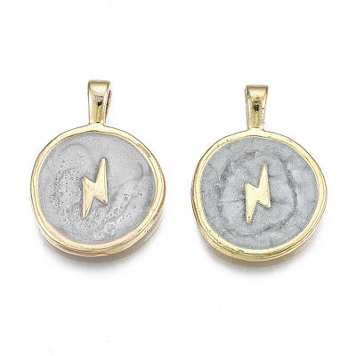 Rack Plating Alloy Enamel Pendants