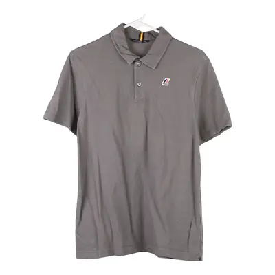 K-Way Polo Shirt - Large Grey Cotton