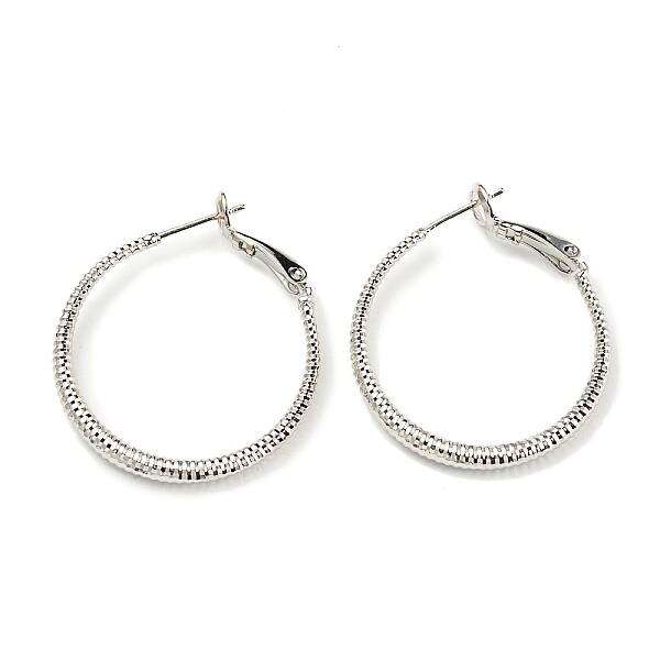 Twisted Big Ring Huggie Hoop Earrings for Girl Women