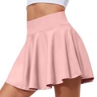 Women's 2 In 1 Pleated Pocket Design Tummy Control Tennis Skirts,Casual Fashion Stretchy Short Hiking Skirt, High Waisted Gol...