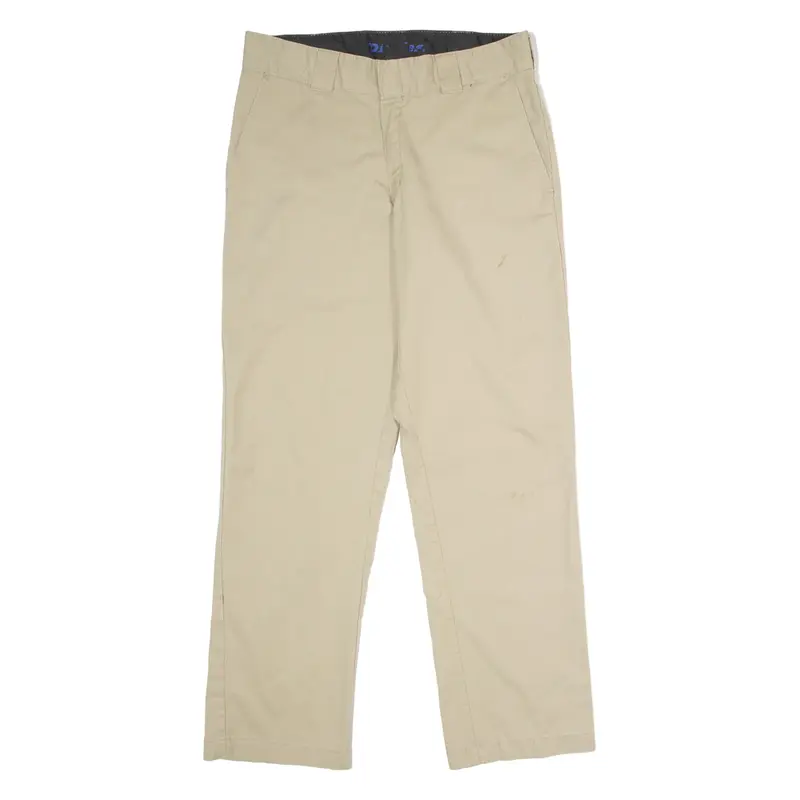 DICKIES Flex Workwear Mens Trousers Beige Slim Tapered W32 L30