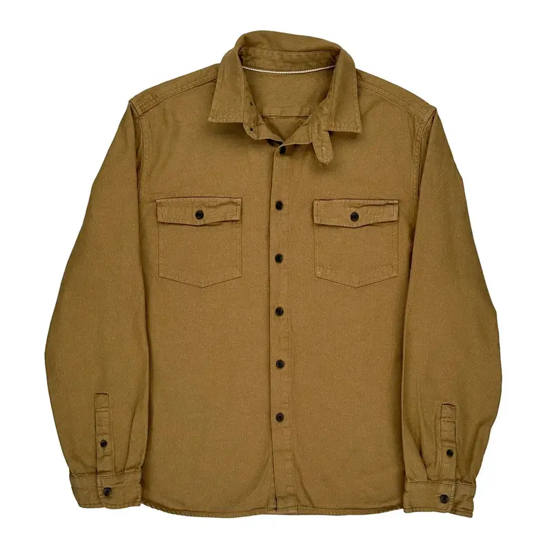 Unbranded Shirt - 2XL Brown Cotton