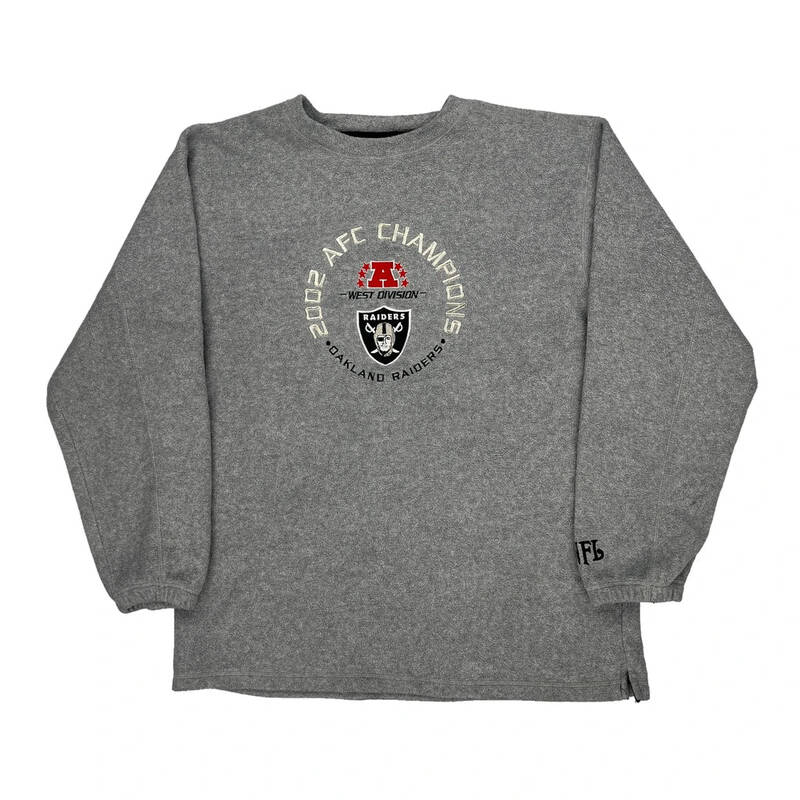 Las Vegas Raiders Nfl Fleece - Large Grey Polyester