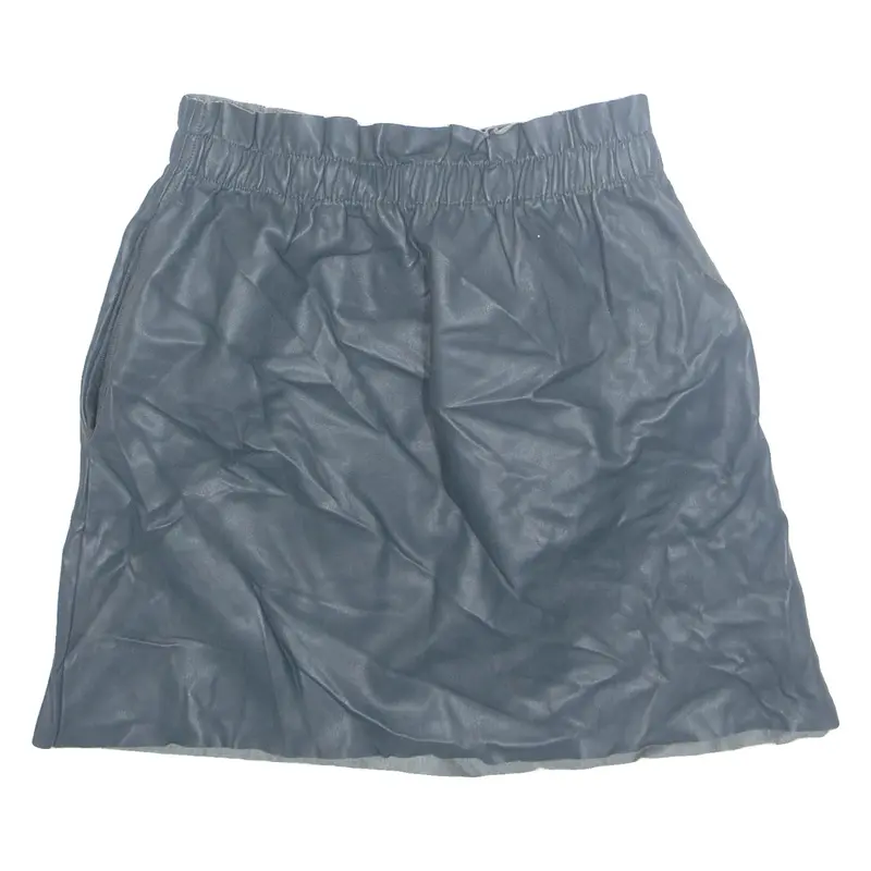 ZARA Womens Straight Skirt Blue Short S