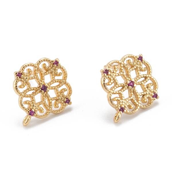Brass Stud Earring Findings