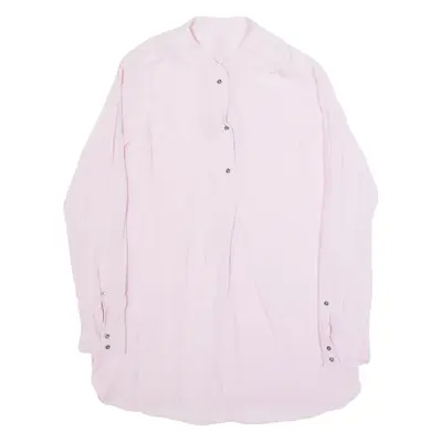 MARC CAIN Womens Shirt Pink Long Sleeve Silk L
