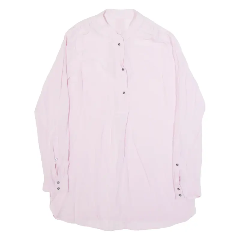 MARC CAIN Womens Shirt Pink Long Sleeve Silk L