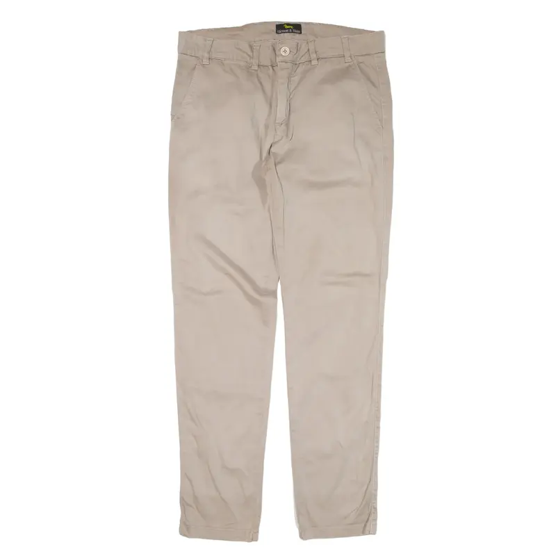HARMONT & BLAINE Trousers Beige Regular Tapered Womens W34 L31
