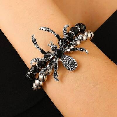 Punk Style Alloy Plastic Charm Bracelets