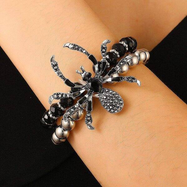 Punk Style Alloy Plastic Charm Bracelets