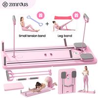4.0 New Upgrade ZENROUS Pilates Board, Multi-functional Ab Exercise Board, Foldable Home Pilates Reformer, Maximum Load 300 l...