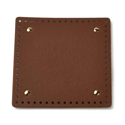 PU Leather Sqaque Long Bottom for Knitting Bag