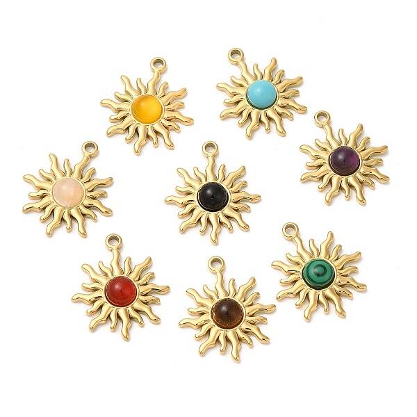 Ion Plating(IP) 316 Stainless Steel Sun Pendants