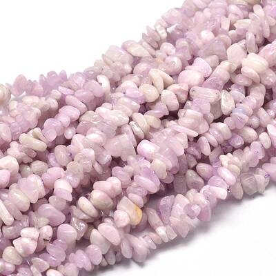 Natural Kunzite Chip Beads Strands