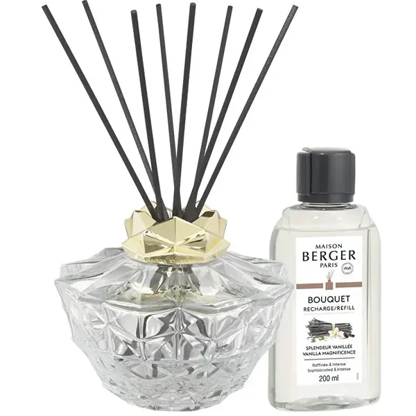 Maison berger paris Kali Transparent Aroma Diffuser Gift Set + Magnificent Vanilla Refill 200ml