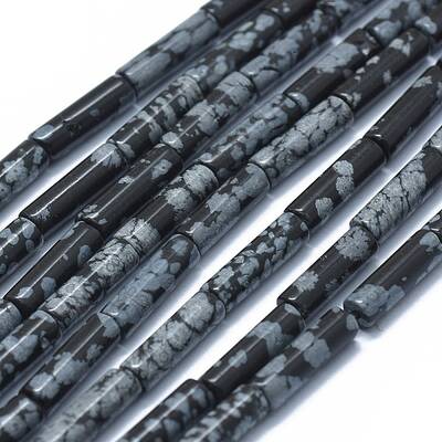 Natural Snowflake Obsidian  Beads Strands