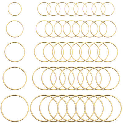 100pcs 5 Styles Brass Linking Rings