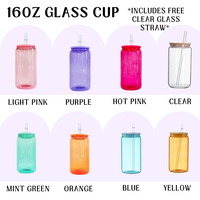 Customized Glass Cup - choose design during our LIVE